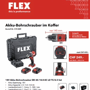 Akku-Bohrschrauber im Koffer